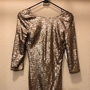 Tobi long sleeve sequin dress